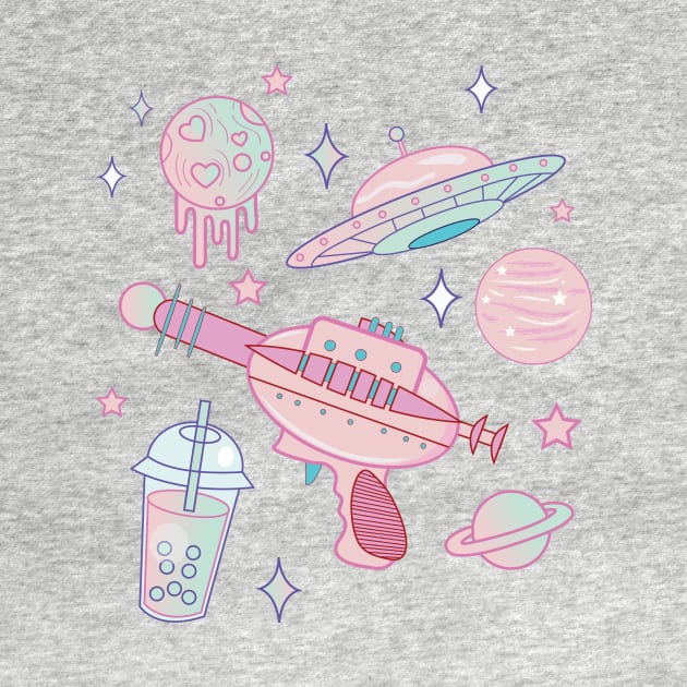 Alien Babe Pastel Goth Tee by LunaElizabeth